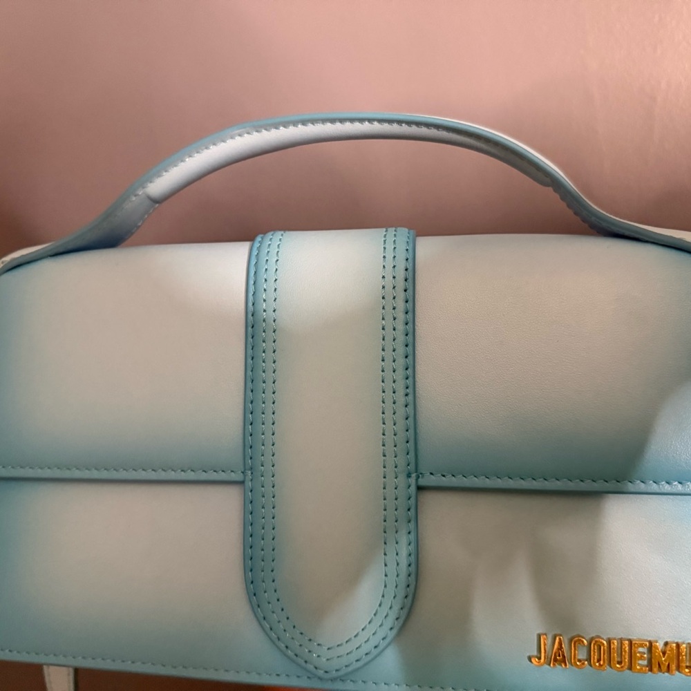 Jacquemus Pastel Blue Top Handle Satchel